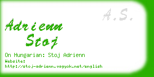 adrienn stoj business card